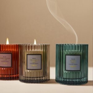 ribbed soy wax candle - view 2