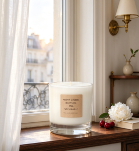 peony scented candle - view 2