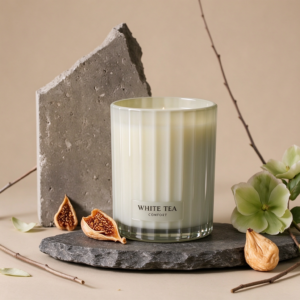 white tea candle - view 1