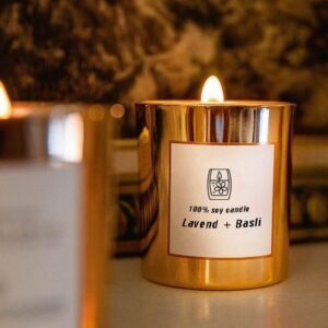 wood wick soy candle - view 3