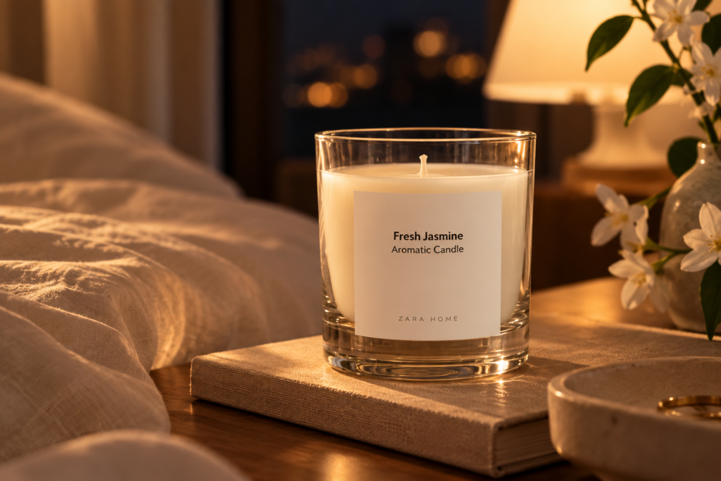 Clear Glass Jar Candle with Gift Box